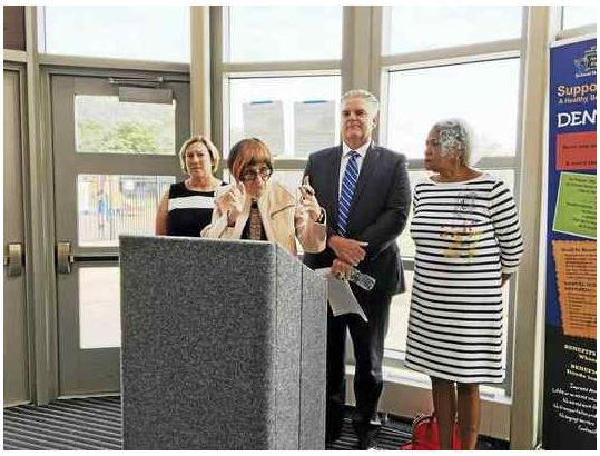 Vanessa Taragowski, Rosa DeLauro, Tom Danehy and Dawn Oduor