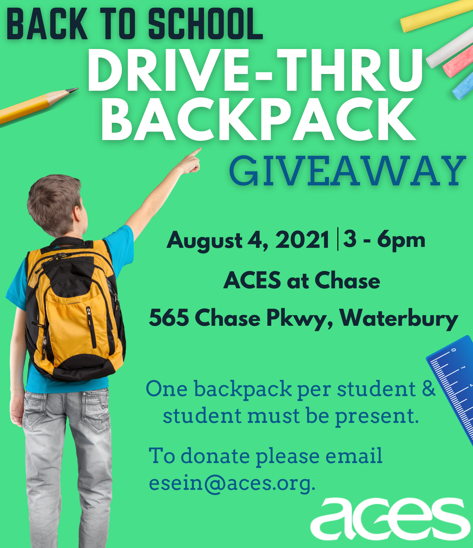 Backpack Giveaway Flyer Template Backpack Giveaway Flyer Template