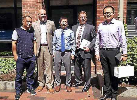 Liu Xuguang, Jason Hiruo, Jin Yunhua, Tim Howes and Feng Ruobing - photo credit Brian Zahn