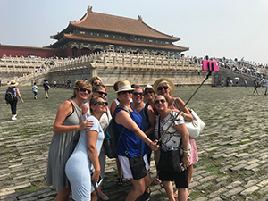 group of women taking a selfie