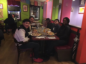 ACES Whitney High North students at Mezcal Mexican restaurant