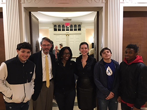 ACES Whitney High North students at Yale University's Marquand Chapel