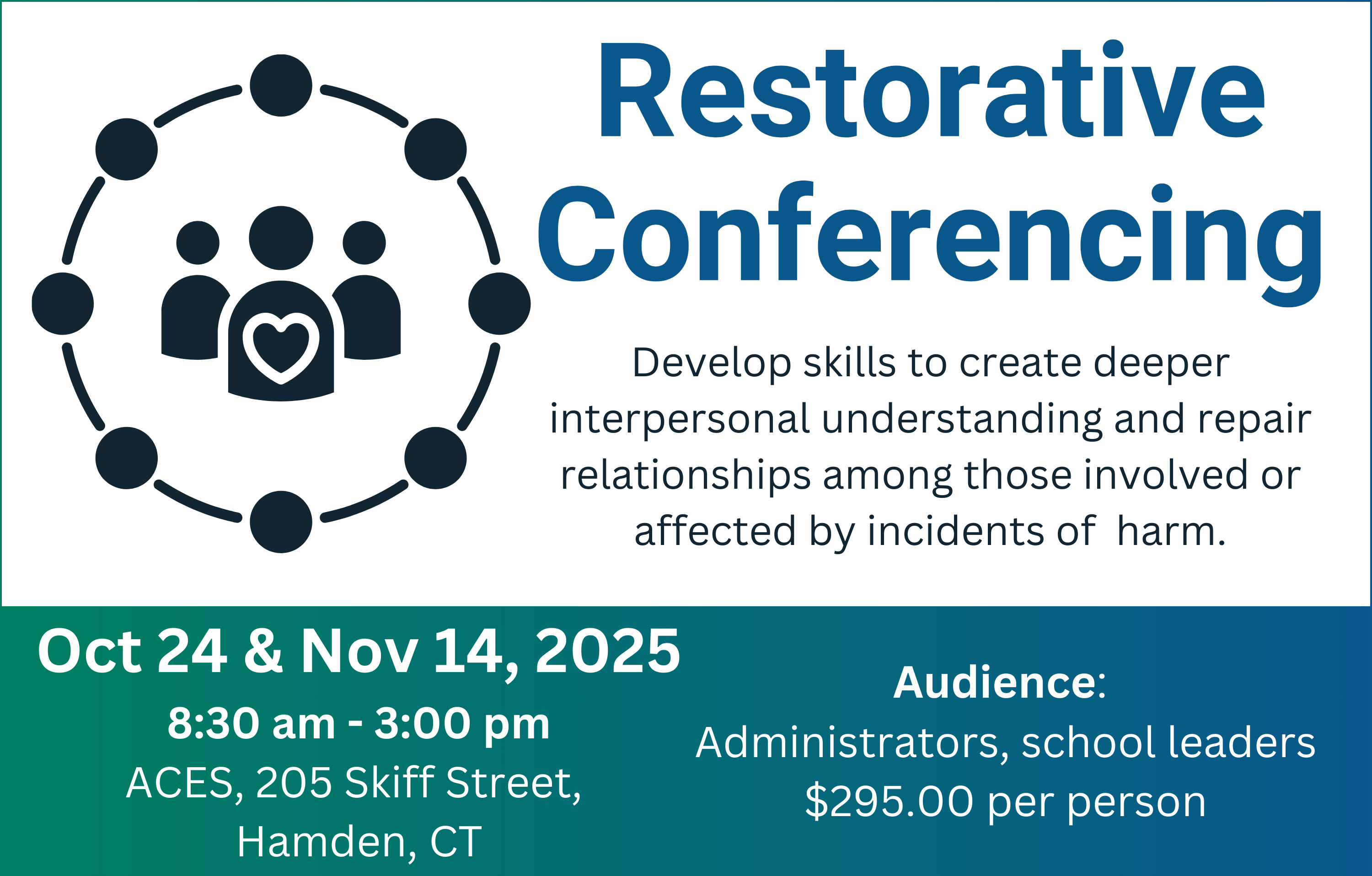 Register for Restorative Conferencing